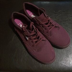 Vans Purple Canvas Sneakers Low-Top Casual